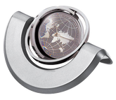 AMS -TC 614 - SPINL  - 3-Angle Gyro Spinning Mag Globe Clock Desktop - Al Masam Stationery LLC